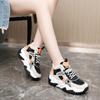 The New Color Blocking Women's Shoes Thick Sole Casual Sneakers Platform Sneakers  All-match Women Shoes Zapatos De Mujer