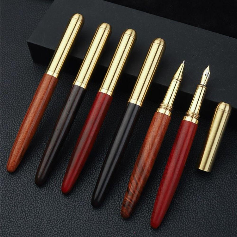 Гладкая ручка для письма Business Wood Fountain Pen Изысканная ручка для подписи Business Artist