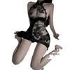 Сексуальное нижнее белье древний ципао сексуальная ажурная вышивка облегающий бедра комплект формы чистое кружево большой размер с открытой спиной веселье