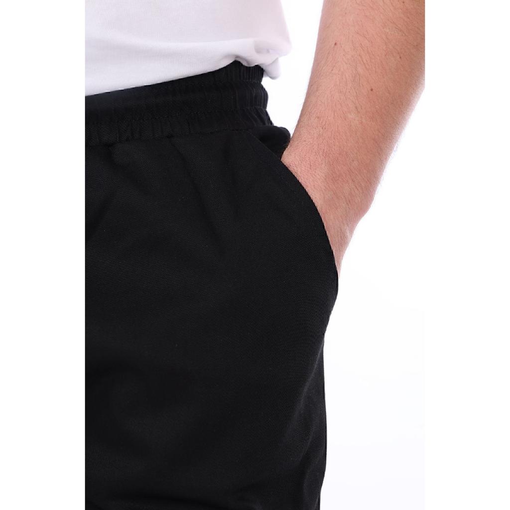 Мужские качественные хлопковые сезонные брюки-карго с эластичной резинкой на талии и габардиновым карманом на штанинах