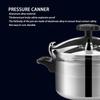 3L/4L/5L Aluminum Alloy Pressure Cooker, Explosion Proof Large Capacity Pressure Cooker for Gas Stove Home