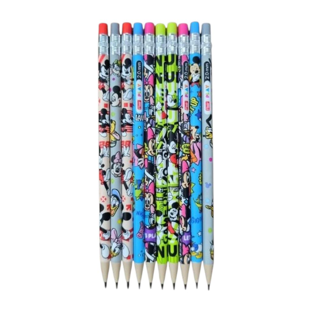 Flair 2.0mm Mechanical 2B Multicolor Pencils Pack of 3 X 10 Pencils with Sharpener & Eraser for School, Kids & Office Use