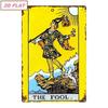 Tin Sign THE FOOL Vintage Retro Playing Card Style Metal Wall Art   Rustic Distressed Poster for Bar Pub Game Room Decor D L