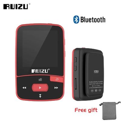 RUIZU X50 Sport Bluetooth MP3-плеер 8 ГБ с клипсой Мини-музыка Аудио с поддержкой экрана FM, запись, электронная книга, часы, шагомер
