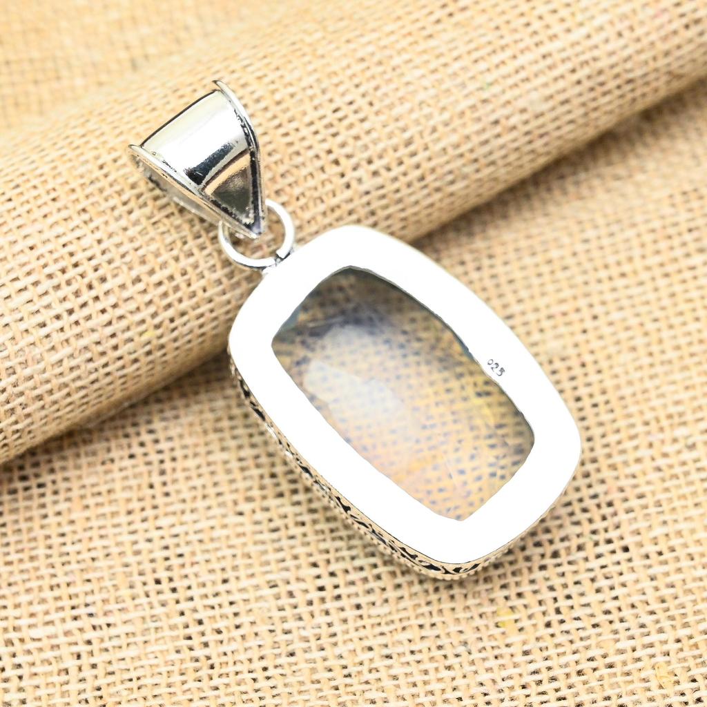 Ювелирные изделия из стерлингового серебра 925 пробы с молочным опалом ручной работы, прекрасный кулон для женщин