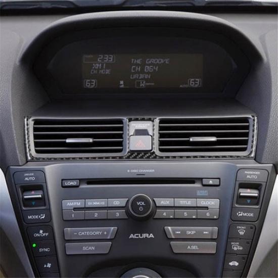 Накладка на центральный воздуховод салона из углеродного волокна для Acura TL 2009-14