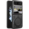 Совместимый с чехлом Motorola Razr 2023 [Не подходит для Razr Plus 2023] [Военного класса] [Магнитная подставка-кольцо 360°] [Сдвижная крышка объектива камеры] Защитный