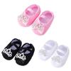 Infant Baby First Walker Shoes Non-slip Flat Crown Decoration Princess Shoes