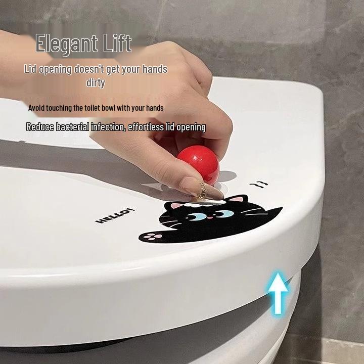 Туалетный сидения Lifter: Гигиеничная ручка крышки без касания