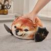Забавная плюшевая собака Сиба 35/45 см What The Dog Doing Игрушка, Плюшевая игрушка, Съемная удобная набивная кукла Кукла с ножом и щитом, Мягкая подушка, Новинка Абстрактная