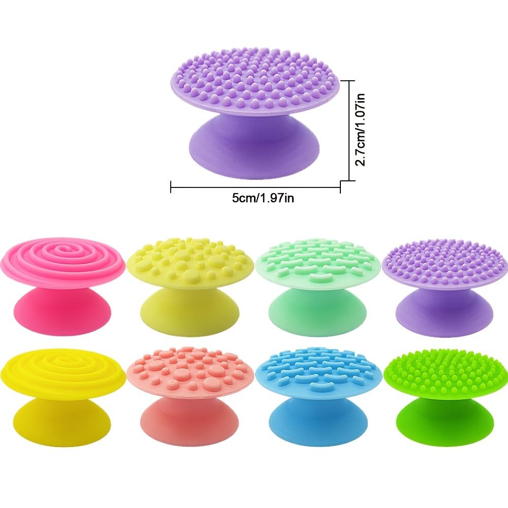8pcs Silicone Touch Sensory Stone Toy Stress Relief Squeeze Toy
