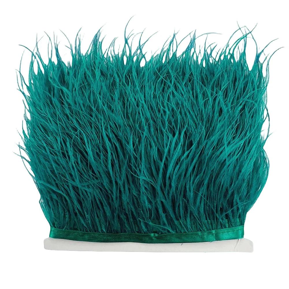 1/10М Натуральное перо Черные страусиные перья Отделка Поделки Сделай сам Перьевая лента Изготовление ювелирных изделий Свадебная вечеринка Рождественский декор 8-10см