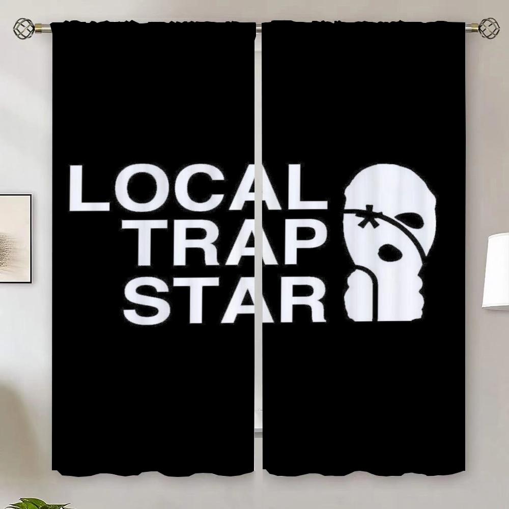 Wu T-tang Clan Elegant Room Curtains for Living Room Modern Home Decoration Blind Blackout Curtain Tiebacks Black Out Curtains