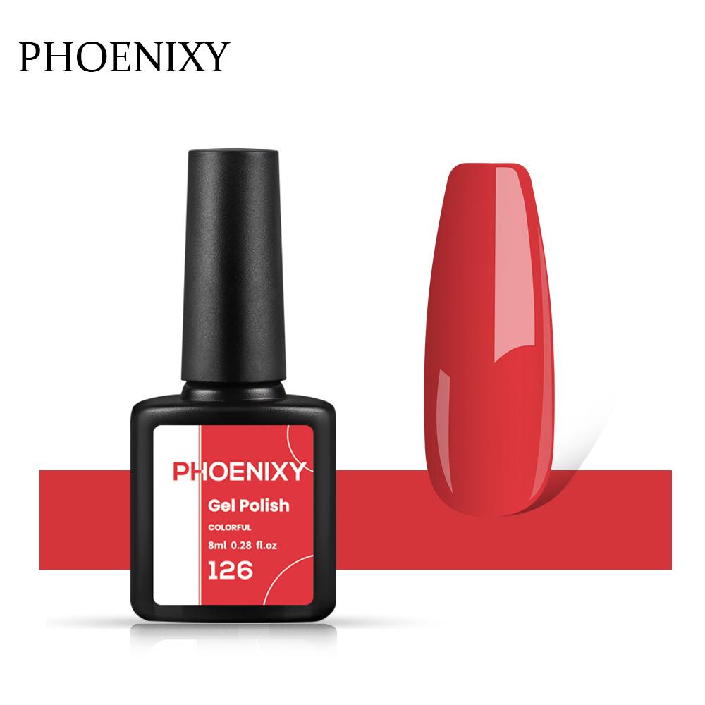 PHOENIXY, 60 цветов, гель-лак для ногтей, долговечный гель-лак, верхнее базовое покрытие, полуперманентный гель-лак, дизайн ногтей «сделай сам»