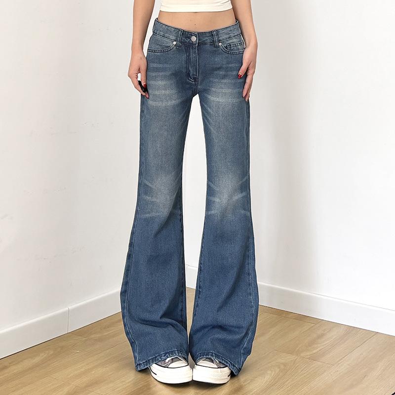 «Американские ретро-джинсы с заниженной талией и широкими штанинами, зауженные книзу, на молнии»