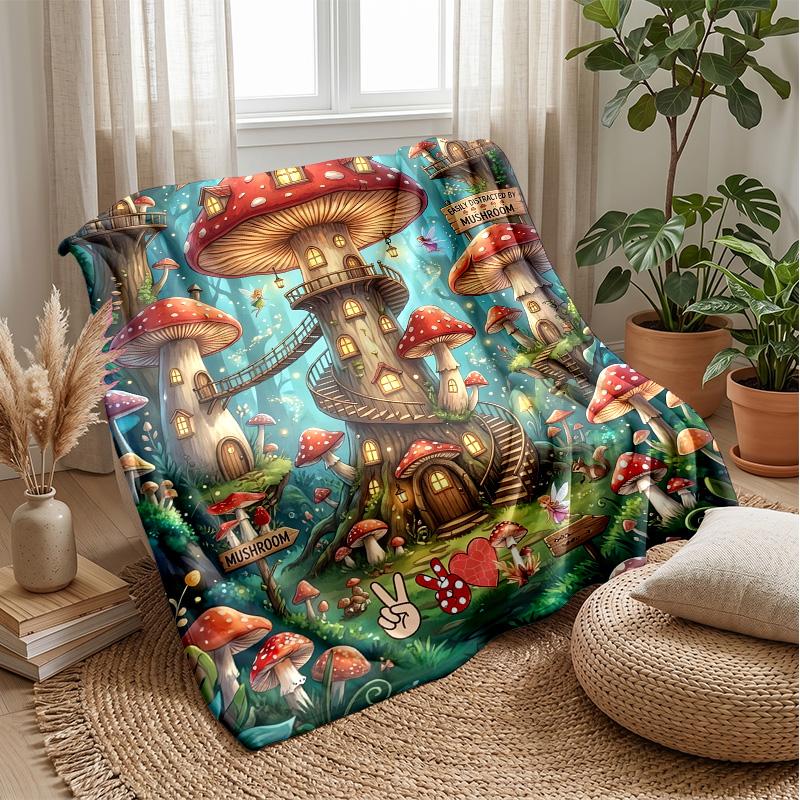 Magical Princess in Sparkling Dress Theme blanket Lightweight Warm Flannel Blanket Decorative Throw Blanket for Home Decoration