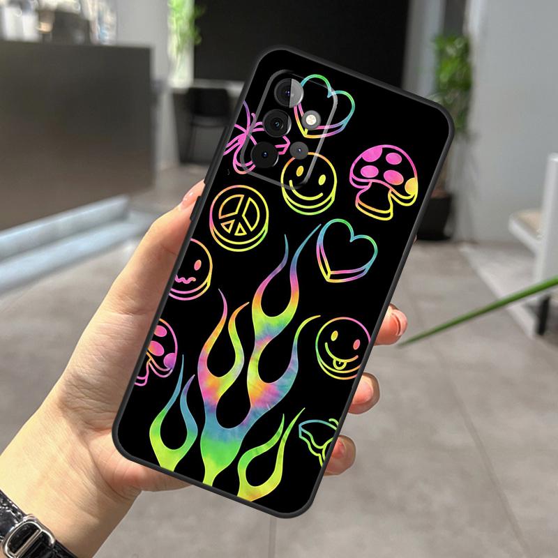 Фиолетовый Огонь Принт Чехол Для Samsung Galaxy A52 A32 A12 A56 A36 A54 A34 A14 A05 A16 A26 A13 A33 A53 A15 A35 A55