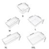 S/M/L/XL/XXL Настольный ящик для хранения Прозрачный органайзер для косметики Коробки Прочный органайзер для хранения