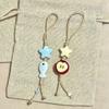 Pastel Colors Star Flower Phone Charm Bag Decoration Phone Lanyard  Telephone Accessories