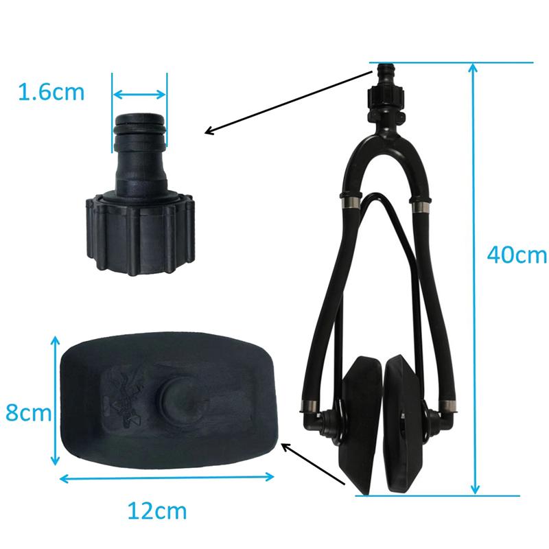 Outboard Muff Motor Flusher Boat Cleaning Engine Marine Tool Water Kit Ears Flow Bootsmotor Dual Ohren Flushing-A99D