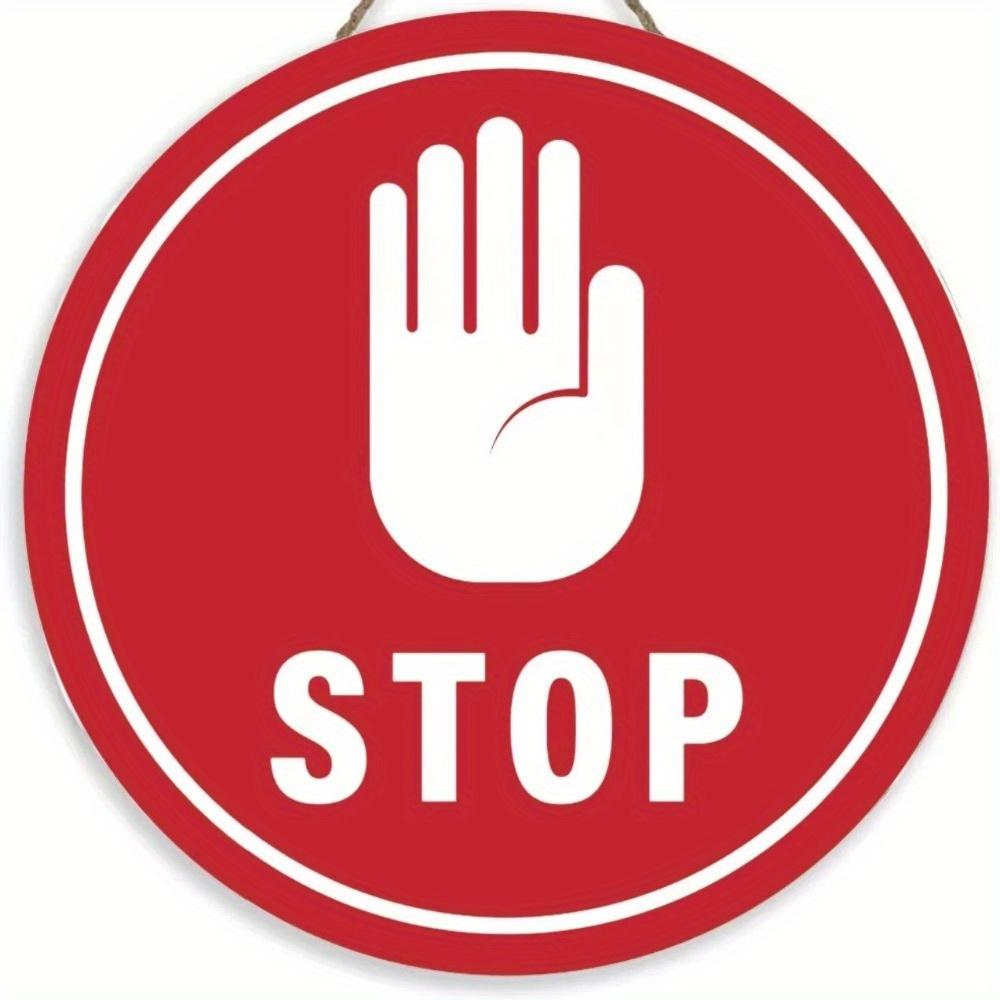 1 шт. 2d плоский круглый деревянный знак - 20 см Посторонним вход воспрещен Предупреждение Видеонаблюдение Настенный плакат Доска Двор Жесткий Знак Безопасности