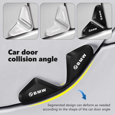 2/4pcs Car Door Corner Protective Anti-collision Guard Covers For BMW Performance X1 M3 M6 F01 F02 E34 E36 E60 F10 F20 X6 R5