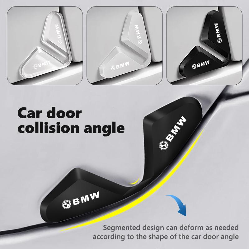 2/4pcs Car Door Corner Protective Anti-collision Guard Covers For BMW Performance X1 M3 M6 F01 F02 E34 E36 E60 F10 F20 X6