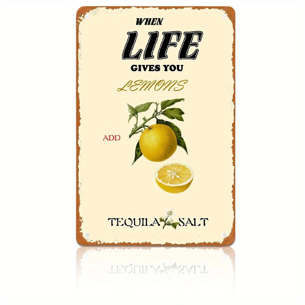 Vintage Garden Metal Tin Sign - Floral & Gardening Tools Design Perfect for Bar Cafes Restaurants, Garages & Home Decor Wall Art