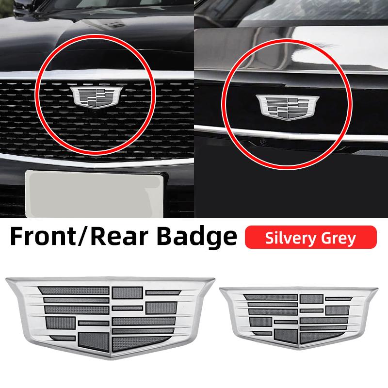 1PCS ABS for Cadillac Logo CT4 CT5 CT6 XT4 XT5 XT6 ATS XTS Car Front Center Grille Emblem Rear Trunk Badge Sticker Accessories