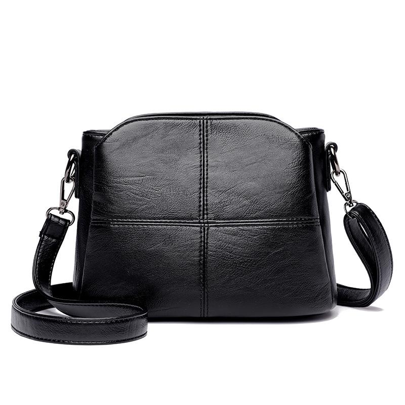 Yogodlns Women's Retro Design Crossbody Bag Trend Quality PU Leather Bucket Shoulder Bags Small Handbags