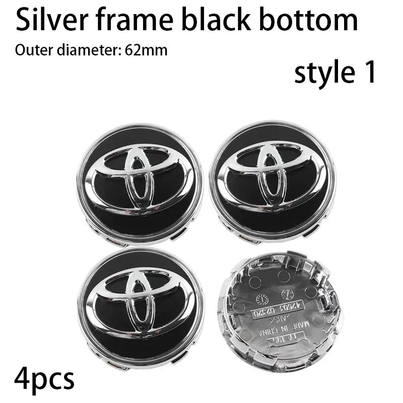 2026 Новый Для Toyota 4 шт. 57/62 мм Для Автомобиля Toyota Колпачок Ступицы Колеса Диска Значок C-hr Prado Rav4 Yaris Hilux Prius Avensis Coroll