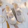 Fashion Vintage Chinese Handmade Embroidered Cloth Shoes - Women's Hanfu Flats Antique Breathable Non-Slip Walking Shoes