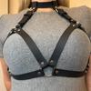 Женские сексуальные бретели, пояса на талию, нагрудные ремни, нижнее белье из ПУ синтетической кожи, бретели, бюстгальтеры, BDSM бондаж, Go