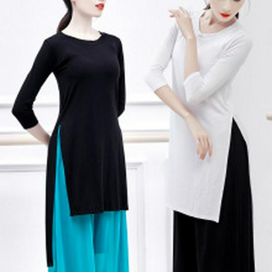 Женские асимметричные шифоновые брюки-юбка для танцев и йоги