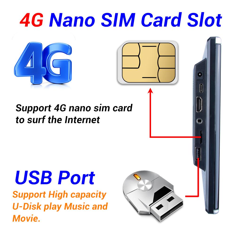 Монитор в подголовнике автомобиля, 10,1 дюйма, IPS, 4K, 1080P, Android 10, планшетный ПК, Wi-Fi, BT, HDMI, зеркальное отображение на задних сиденьях, 2 + 32