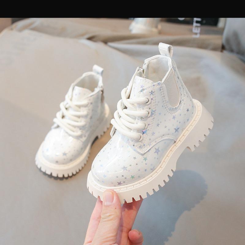 Детская весенне-осенняя обувь для мальчиков Ботинки для девочек Мягкая подошва Повседневная детская обувь Одинарные ботинки Короткие ботинки