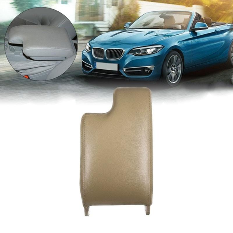 1Pcs Leather Armrest with Plastic Plate for BMW E46 3 Series 1999-2005 Left Hand Drive Beige