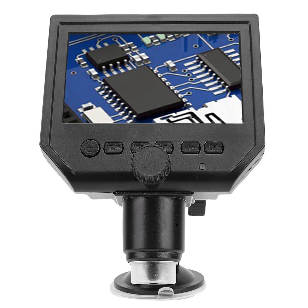 Digital Microscope 600x Magnification 4.3 Inch 1080P HD Screen AF Auto Focusing Soldering Microscope Magnifier