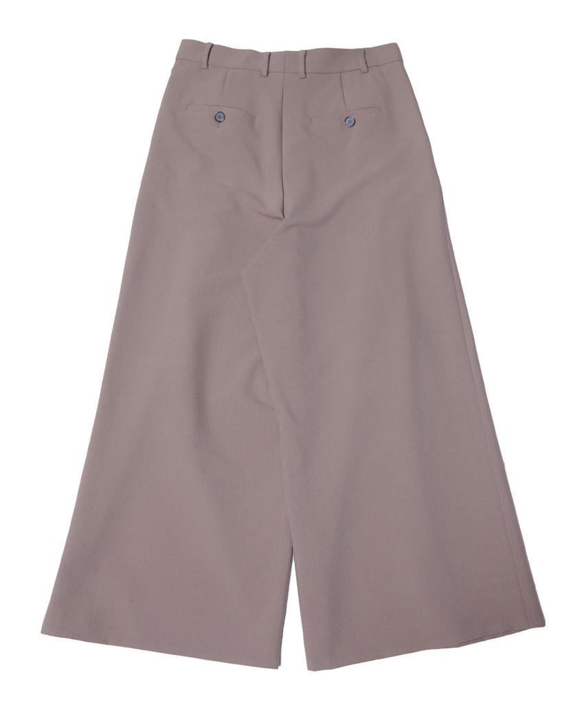 TEN PAST SEVEN Wide Tuck Slacks - Light Brown