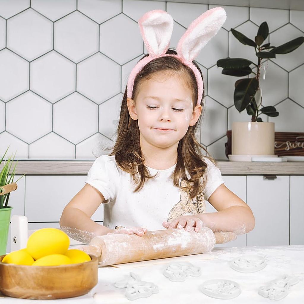 Набор формочек для печенья на Пасху, 9 шт. 3D пластиковые пасхальные яйца штампованные формы Linzer формочки для печенья для пасхальной вечеринки украшения