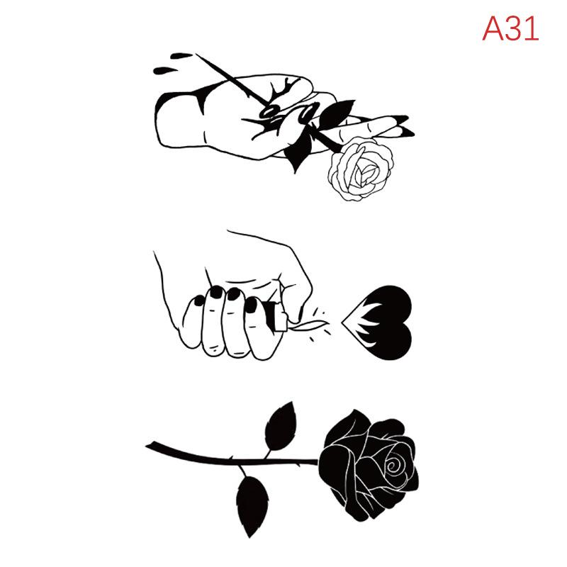 Водонепроницаемая временная татуировка-наклейка перо ключица лодыжка флэш-тату дракон змея цветы боди-арт рука поддельный рукав татуировка для женщин