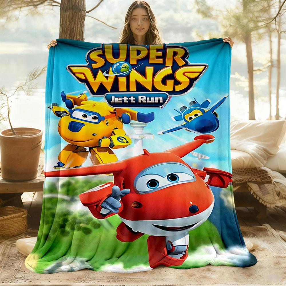 1 шт. Плед Super Wings для улицы, легкий, из фланели, мягкий и теплый, для использования в любое время года, для дивана, улицы, кемпинга, гостиной 025