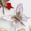 Sequins Artificial Butterfly Clip Simulated Christmas Tree Decoration  Home Party