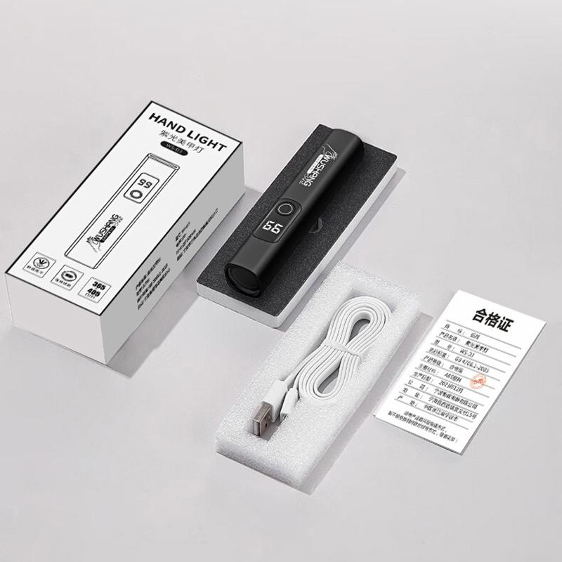 Мини и портативный салонный быстросохнущий USB перезаряжаемый цифровой дисплей Screenled лампа для ногтей