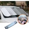 Foldable Universal 140x70CM Car Windscreen Sunshade Cover Sun UV Protection Lightable Sun Visor Covers Car Windscreen Sun Shade
