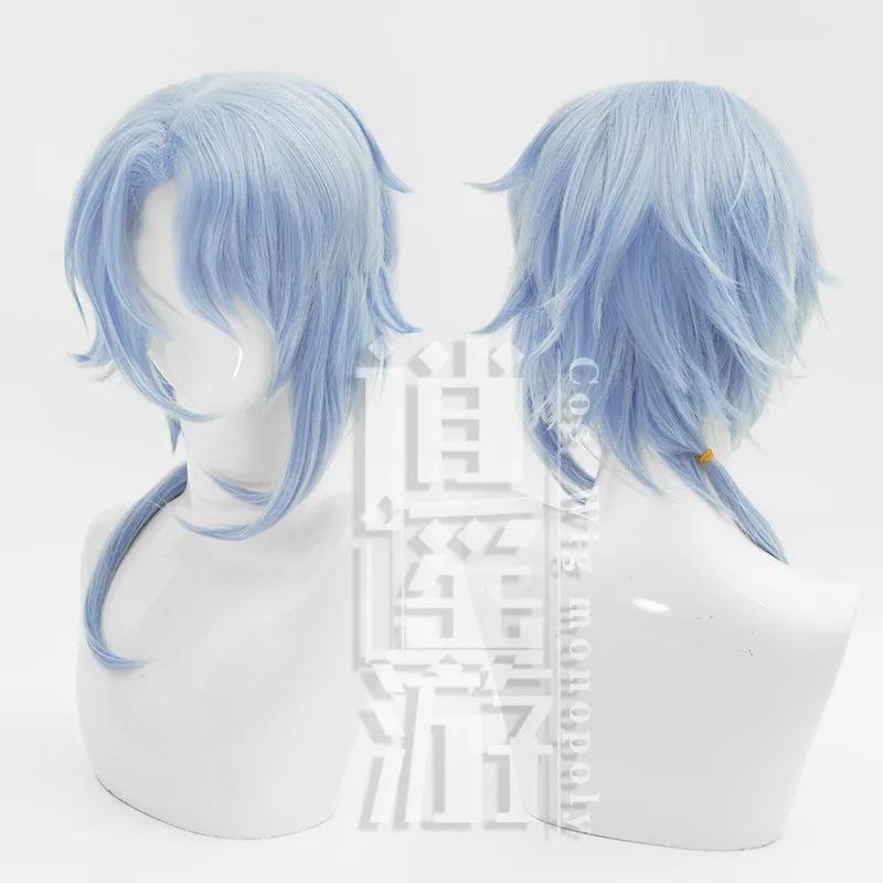 Жаккардовая ткань Камисато Аято, костюм для косплея, игровой костюм, полный комплект, роскошная одежда на Хэллоуин, парик для мужчин, Comic Con