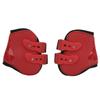 Horse Tendon Boots Set Safe Soft Wear Resistant PU Shell Tendon Guard Boots for HorsesRed Hind Legs