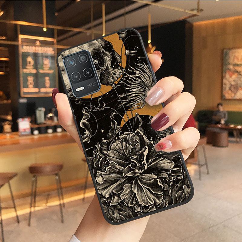 Skull Skeleton Tattoo Art Phone Case for OPPO Realme GT 2 Pro X2 Pro XT C25S 8 7 6 Pro 6i GT Master C3 C21 C21Y C11 X3 SuperZoom