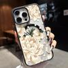 Прозрачный чехол с цветком пиона для iPhone 16/17 Pro