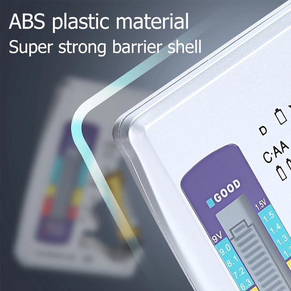 Цифровой тестер батарей, ЖК-дисплей, AA/AAA/9 В/1,5 В, емкость батареи таблеточного элемента, проверка емкости детектора, диагностический инструмент